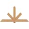 Ekena Millwork Kennewick Timber Gable Bracket, Western Red Cedar, 72"W x 39"H x 5 1/2"D x 5 1/2"F, 13/12 Pitch GBW072X39X0606KEN00SWR - alternate 1